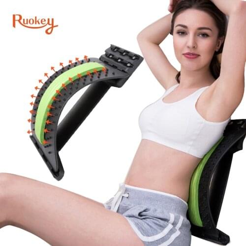 Stretch Equipment Back Massager Lumbar Support Relaxation Spinal Pain Relieve Spine Corrector