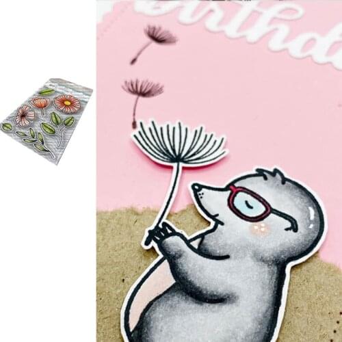 Sunflower Dandelion Metal Cutting Dies & Stamps Scrapbook Dariy Decoration Stencil Embossing Template DIY Greeting Card Handmade