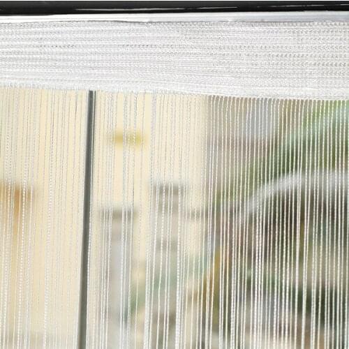 Fashion design Fringe Window Divider Line Tassel Hanging String Window Door White Curtain for Living Room Bedroom