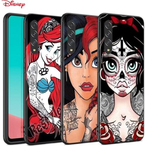 Tattoo Disney Princess For Samsung Galaxy A90 A80 A70 A70S A60 A50 A40 A30 A30S A20S A20E A10E TPU Soft Phone Case