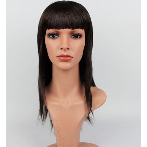 One Head+One Wig Realistic PE Female Mannequin Heads Manikin Dummy Head With Hair D5-W,T11