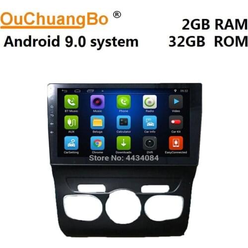 Ouchuangbo 9 inch car audio gps nav for Citroen C4 C4L 2011-2018 support BT SWC wifi 1080P 4 core android 9.0 free Russia map