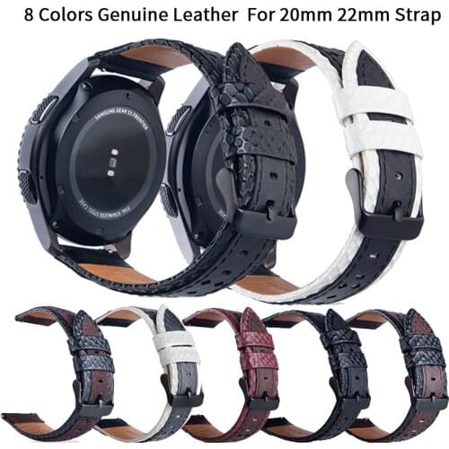 Genuine Leather Strap for Garmin Venu Smart Watch Band Bracelet for GarminActive/GarminMove 2 3 4 20mm 22mm Belt Bands WristBand