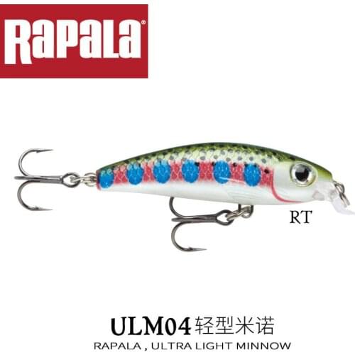 Rapala Fishing lures Ultra light Ninnow fishing bait crankbait Oceam boat beach rock River fishing salt water