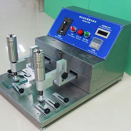 Abrasion Test Machine 220V Steel Wool Friction Tester Fine Friction Testing Machine Adjustable Alcohol Rubber 0-50mm Electronic