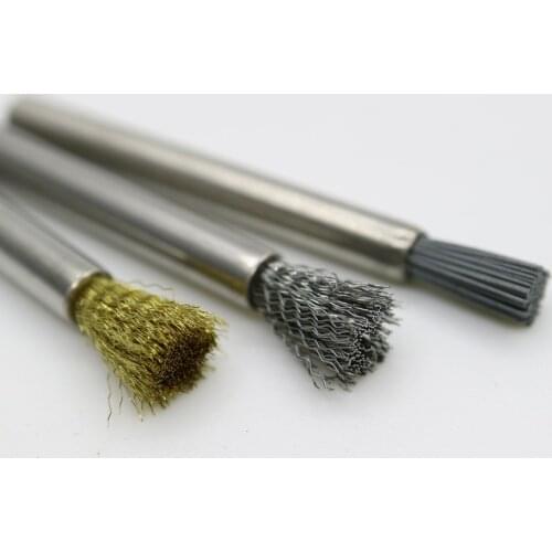 Dental lab Product Denture cleaning Brass Wires/Fiber with SiC/Curved Steel Wire Brush Polishing Dust Cleaning Brushes By Hand