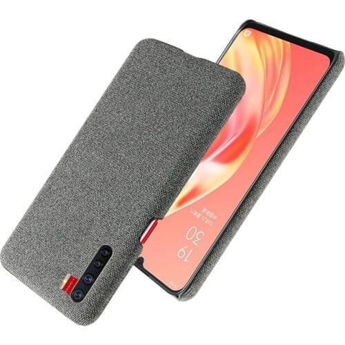 Slim Cloth Texture Cover For OPPO A91 Cover Reno 3 4G F15 F 15 Fabric Ultrathin Antiskid Anti-fall Capa For OPPO A91 A 91 Etui