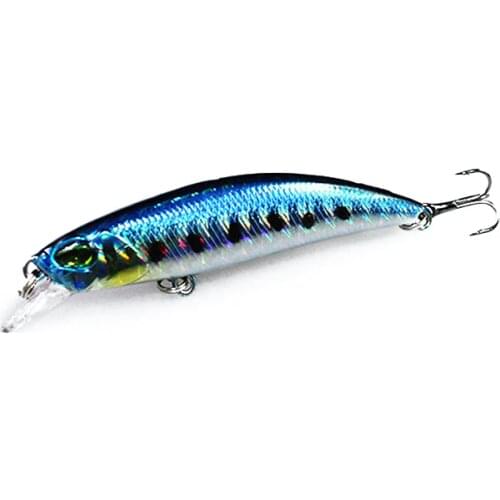 Dayselect 1Pcs Sinking Minnow Fishing Lure 6.5cm 4g Winter Laser Hard Artificial Bait 3D Eyes Fishing Wobblers Crankbait Minnows