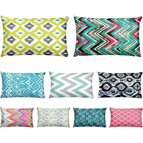 Home Pillow Decoration Abstract Geometry Thin Linen Waist Pillow Cushion Decorative Pillows Home Decor Sofa Throw Pillows 50*30