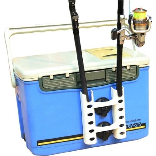 Marine Boat Yacht Kayak Fishing Vertical 2 Link Rod Holder Organizer Pole Tube Bracket Socket Rack Lure Pliers Storage