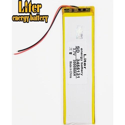 3.7v built-in lithium Tablet polymer battery 3455131 3000mAh battery mobile phone battery 7D