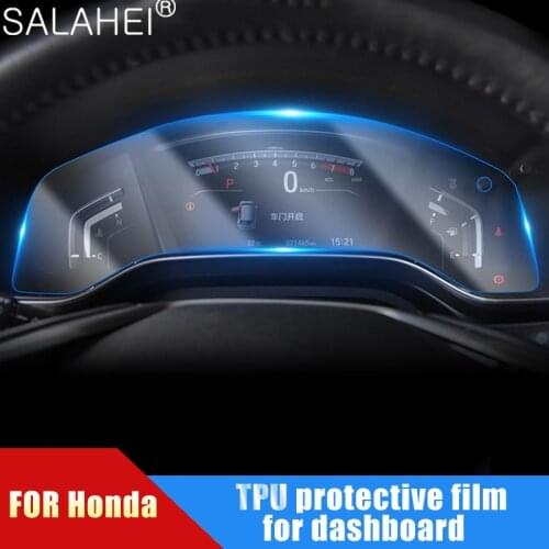 For Honda CR-V CRV 2017 2018 Civi 16-19 Car Dashboard Sticker Screen Protective Film Instrument Desk Protector Film Accessories
