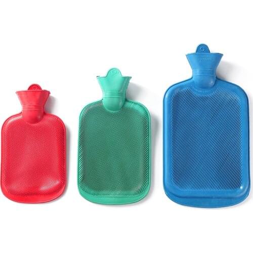 2000ml Thick Hot Water Bottles Portable Rubber Winter Warm Hot Water Bag Hand Warmer Girls Pocket Hand Feet Warm Water Bottle