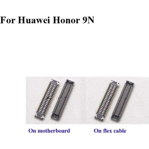 2pcs For Huawei Honor 9N 9 N LCD display screen FPC connector For Honor9n logic on motherboard mainboard