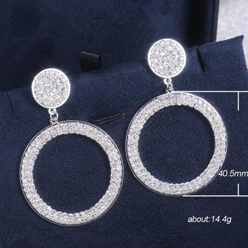 2021 new arrival big round earrings for women Valentines Day gift jewelry wholesale Valentines Day E5491