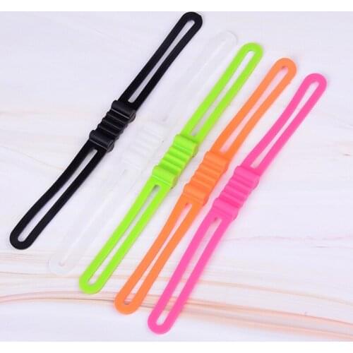 5Pcs Silicone Strap Bike Front Light Holder Bicycle Handlebar Fixing Tie