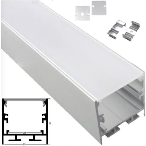6m (6pcs) a lot, 1m per piece, AP3535 aluminum profile for double row led strips light