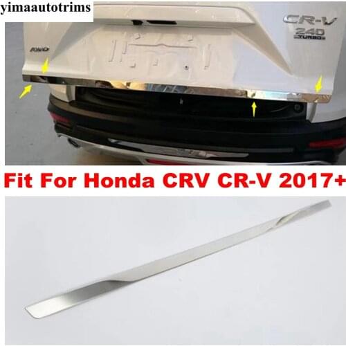 Accessories For Honda CRV CR-V 2017 2018 2019 Stainless Steel Exterior Kit Rear Trunk Boot Lower Mouldings Stripe Cover Trim