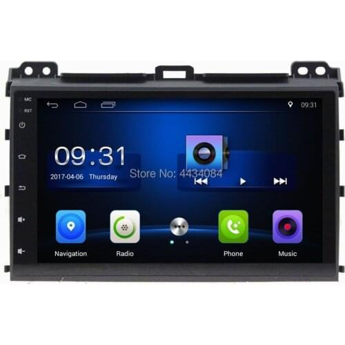 Ouchuangbo car audio media gps nav android 8.1 for Toyota prado 2004-2009 support wifi SWC dual zone Bluetooth 4*45 Watts