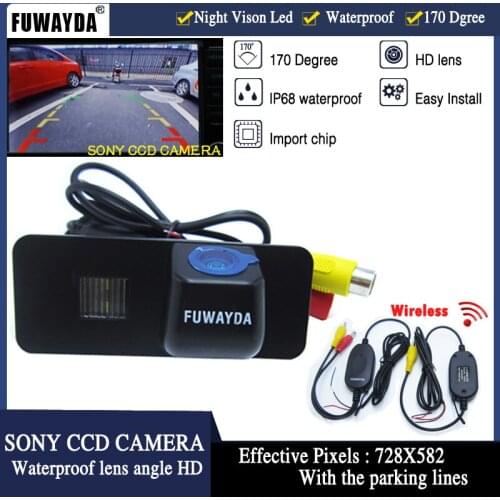 FUWAYDA wrieless Car Rear View camera Night Version Backup SONY CCD car Camera FOR VW GOLF 4 5 6 MK4 MK5 EOS LUPO BEETLE Superb