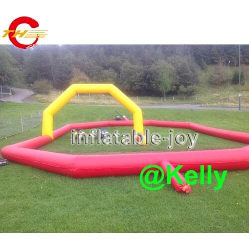 Free air shipping inflatable air track for zorb ball, inflatable race track for zorb ball, inflatable go kart race track on sale