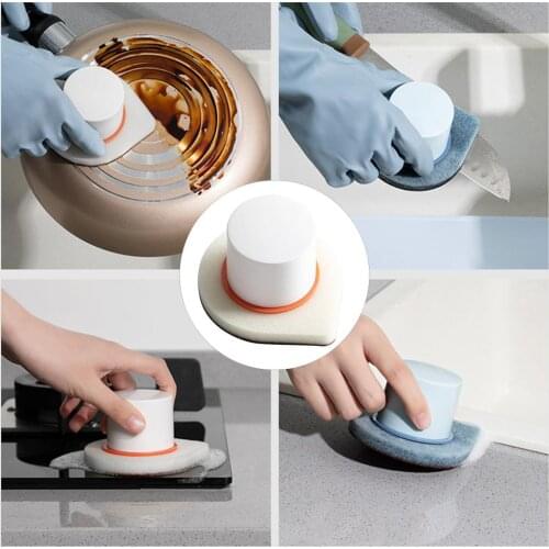 Water-Drop Shape Home Kitchen Dish Wash Cleaning Sponge Scrubbing Scouring Brush