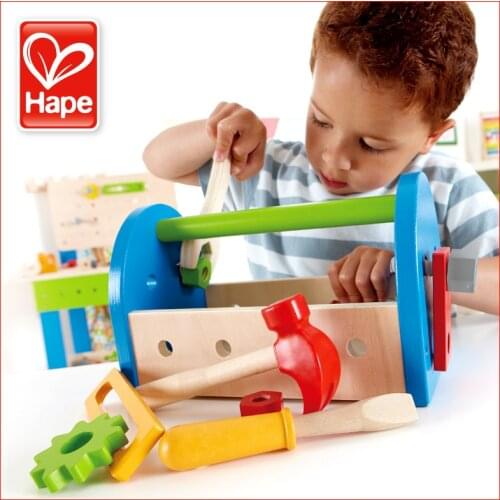Hape tool box male child educational toys boy birthday gift 2 1 - 3 years old baby educational toys