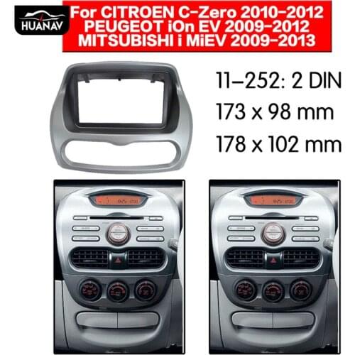 HUANAV Car Radio stereo Fitting installation adapter fascia For 2009-2012 Mitsubishi Imive Stereo Auto Frame Audio Fascias