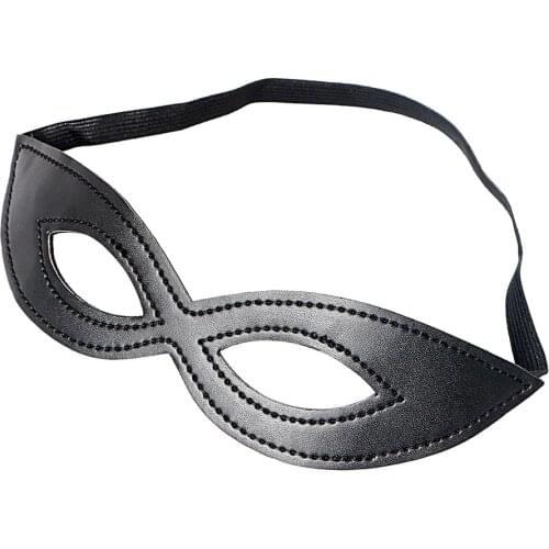 IKOKY Party Flirt Adult Games Sex Eye Mask Slave SM Bondage Erotic Toys PU Leather Fetish Sex Toys for Couple