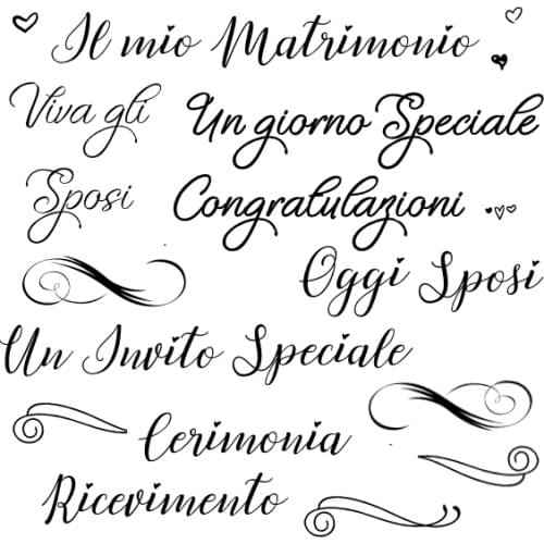 Italian words Transparent Clear Silicone Stamp/Seal for DIY scrapbooking/photo album Decorative clear stamp sheets A1236