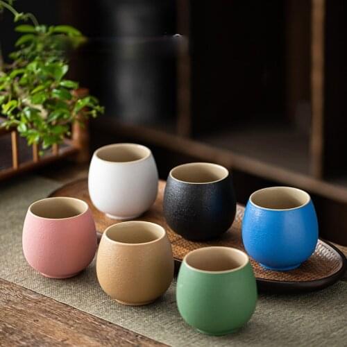 60/90ml Chinese Retro Style Ceramics Simplicity Coffee Cup Teacup Tea Set China Porcelain Drinking Utensils