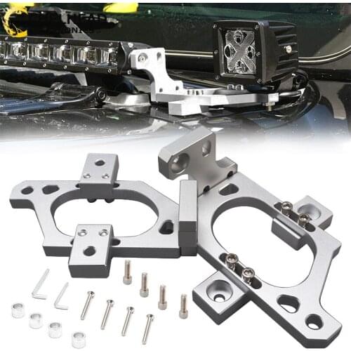 42inch Led Light Bar Mounting Brackets for Jeep Wrangler JL A-Pillar Led Bar Work Light Pods Auxiliary Lighting Holder Hook