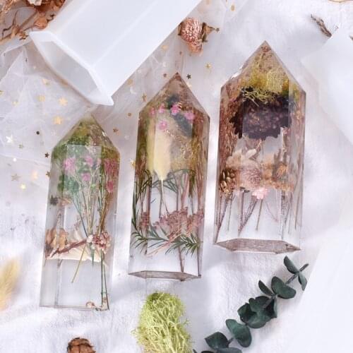 Crystal Tower Resin Molds Large Crystal Point Silicone Molds for Resin Epoxy Resin Molds for DIY Flowers Crystals Candles Deco