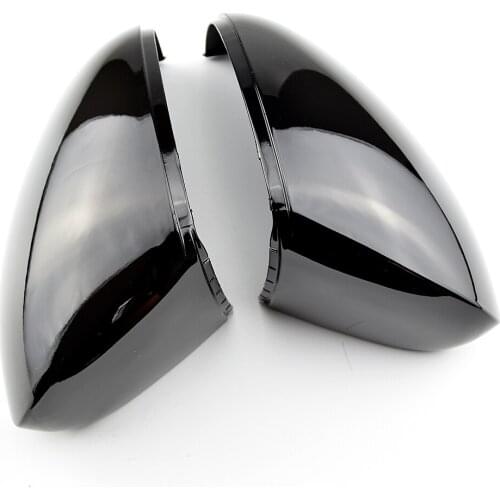 Rearview Side Mirror Cover Caps For VW Tiguan 2008-2015 Replacement Pair Side Wing Mirror Caps Cover