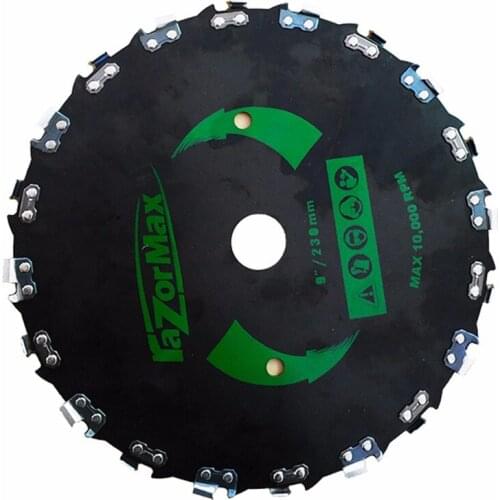 Lawn mower saw blade,Playing small bamboo wood electric weeder accessories,Gasoline brush cutter right angle chain saw blade