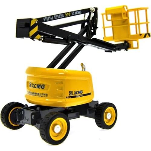 Diecast 1:35 XCMG Crank Arm Aerial Work Platform Simulation Alloy Engineering Vehicle Model Gifts Ornaments Collection Show