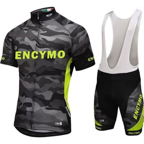 Men clothing fashion cycling bib shorts jersey kit cycling set of unisex bike Jersey cycling jersey bike jersey set ENCYMO