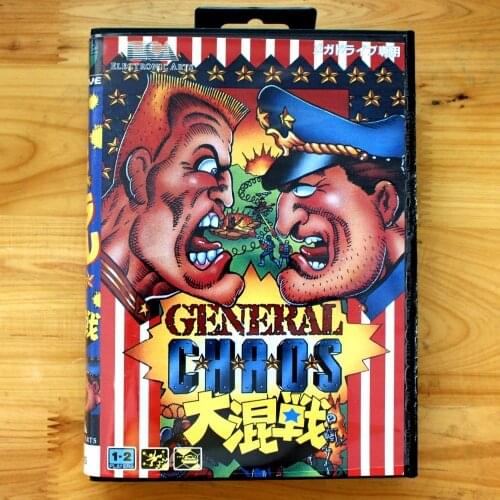 General Chaos 16 Bit SEGA MD Game Card With Retail Box For Sega Mega Drive For Genesis