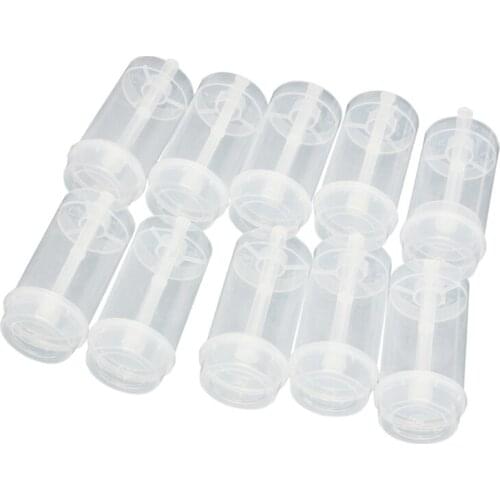 M5TA Round Shape Clear Push-Up Cake Holders Shooter Plastic Material Containers with Lid Base and Sticks Pack of 12 Cake Mold