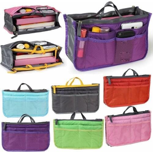 Swimming storage handbag Casual Tote Multi-layer Women Insert Handbag Bag in Bag Lady Purse Large liner Organizer Bag Travel