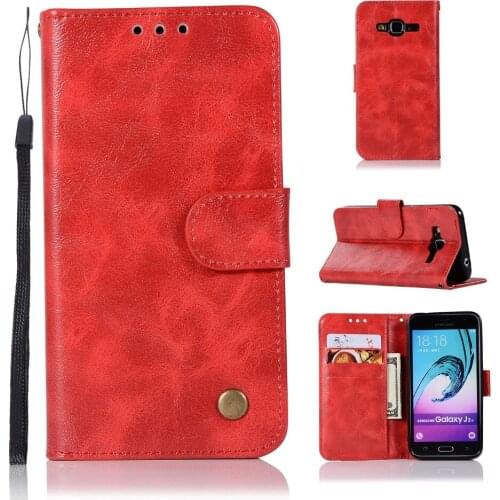 20pcs/lot Free shipping High-grade Vintage Retro leather phone cover case for Samsung Galaxy J3 J5 J7 2016 J310 J510 J710 case