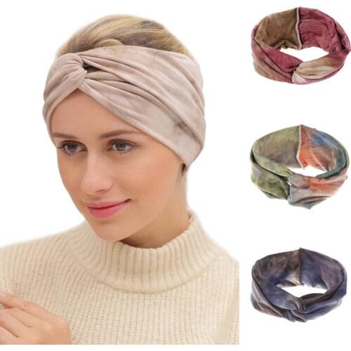 Women Lady Solid Color Lace Wide Elastic Headband Bandanas Head Wraps Sports Hairband Hair Band YOGA Absorb Sweat Belt Tape