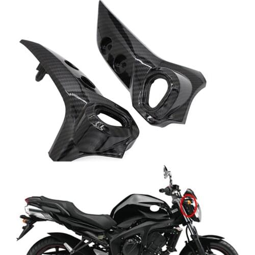 Motorcycle Headlight Side Bracket Cover Fairing Frame ABS For Yamaha FZ6N FZ6 FZ6-N FZ-6N 2007 2008 2009