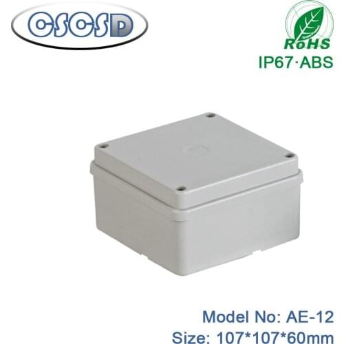 1pcs/lot 107*107*60mm mini abs enclosure small electronic plastic enclosure plastic project box or electronics enclosure
