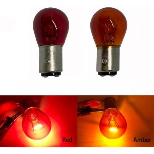 1pcs PY21W 1156 BA15S Amber Car Auto Scooter Indicator Break Parking Turn Light Bulb Lamp BAY15D Halogen lamp bulb 12V Red amber
