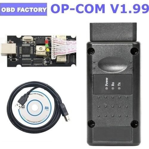 10PCS Newest For Opel OBD2 Scanner OPCOM 1.99 OP COM Professional Diagnosis Opel OP-COM V1.99 CANBUS Code Reader OPCOM 2018