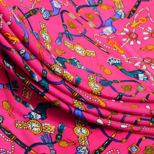 100% pure mulberry Fashion watch chain silk electric spinning fabric silk fabric A51