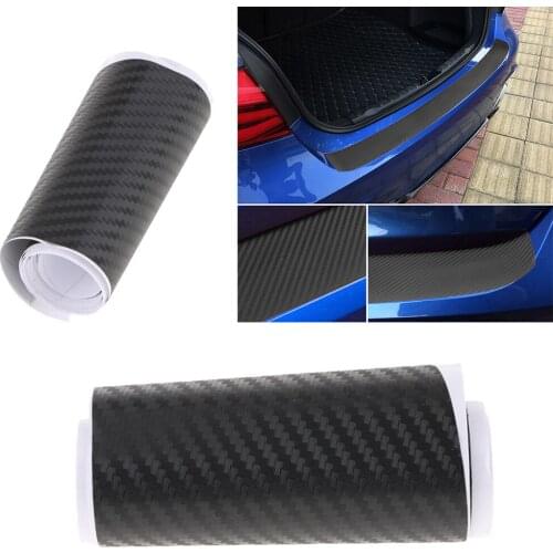 2pcs Carbon Fiber Rear Trunk Vinyl Sticker Cover Protector Film For BMW 3