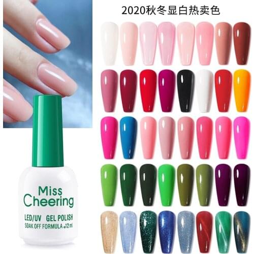 12ml Bling Soak Off UV Gel Nail Polish Manicure for Nails Semi Permanent Vernis Top Coat LED Nail Lacquer Color Gel Varnish