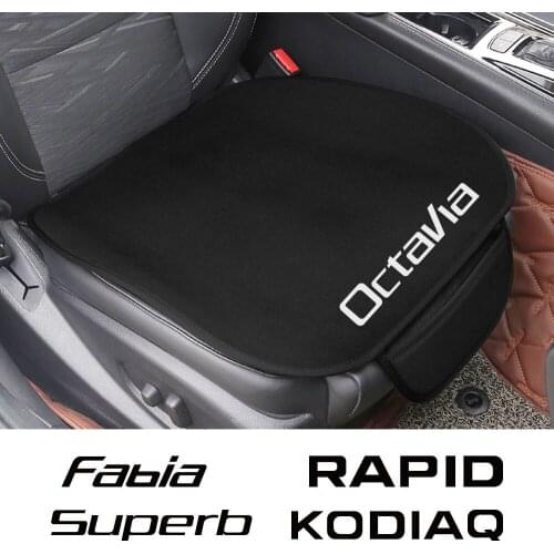 Car Seat Cover Pad Nonslip Cushion For Skoda Octavia Fabia Rapid Superb Kodiaq Scala Karoq Citigo Kamiq Roomster Car Accessories